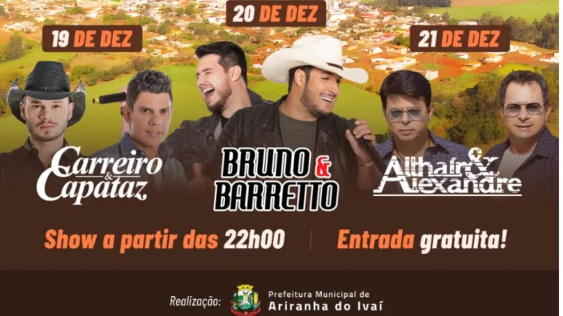 Ariranha do Ivaí celebra 30 anos de emancipação com grande festa regional