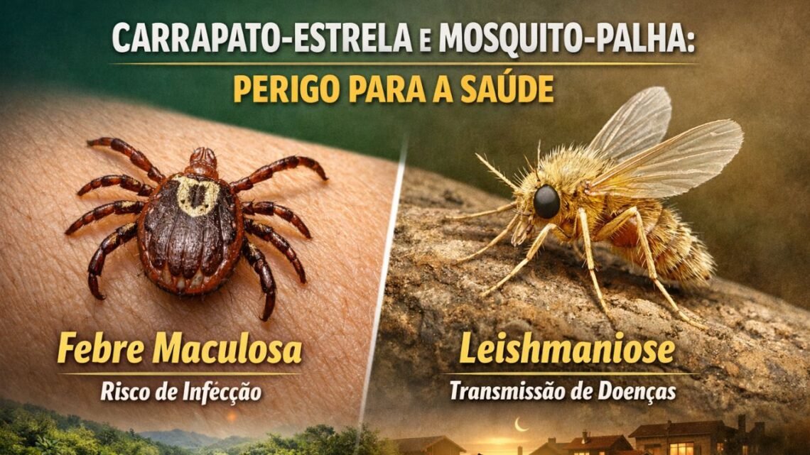 Carrapato e mosquito-palha: Saúde reforça cuidados contra transmissores de doenças no Paraná