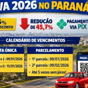 Imagem do artigo IPVA 2026 no Paraná veja calendário, desconto de 6%, redução histórica e como pagar