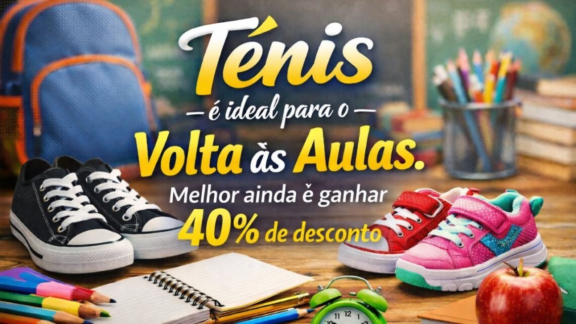 Na volta às aulas seu filho merece um Tênis da Loja D’ana Calçados: garantia de conforto no dia a dia escolar