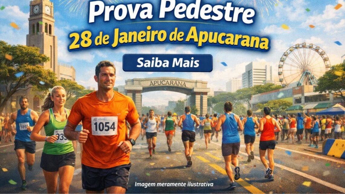 Prova Pedestre 28 de Janeiro de Apucarana reabre inscrições com lote extra de 600 vagas