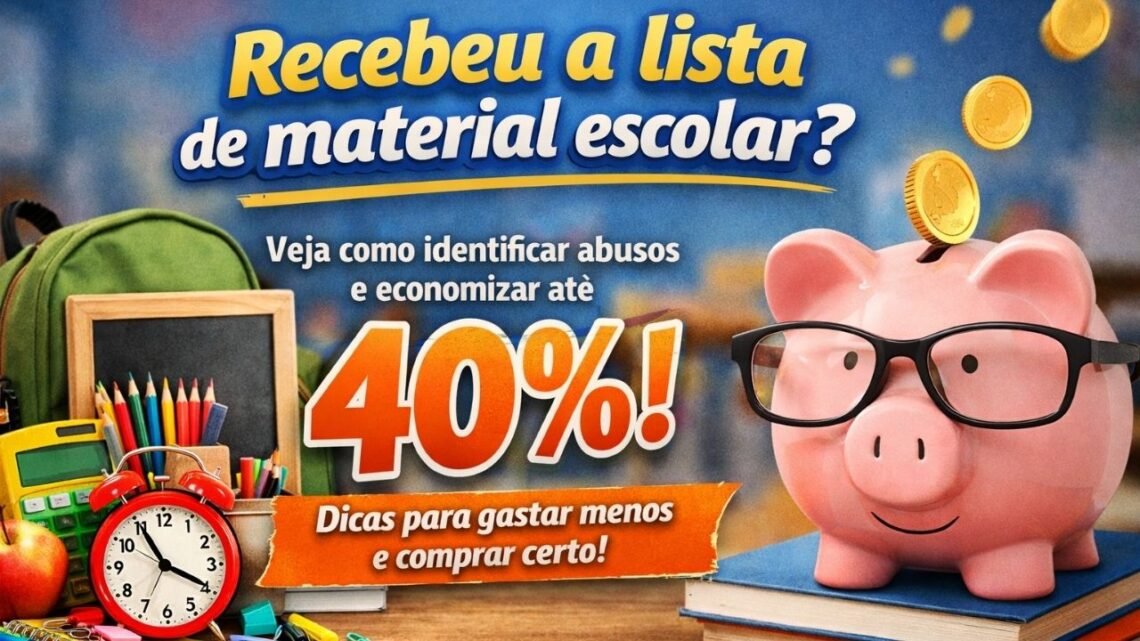 Recebeu a lista de material escolar? Veja como identificar abusos e economizar até 40%