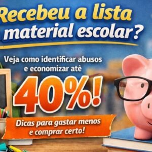 Imagem do artigo Recebeu a lista de material escolar_ Veja como identificar abusos e economizar até 40%
