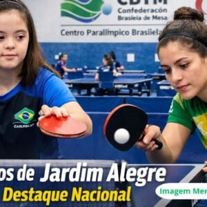 Imagem do artigo Talento de Jardim Alegre ganha destaque nacional no tênis de mesa paralímpico