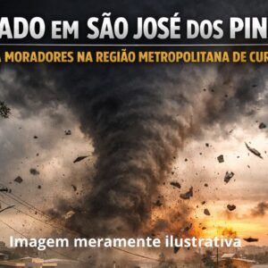 Imagem de Tornado é registrado em São José dos Pinhais e assusta moradores