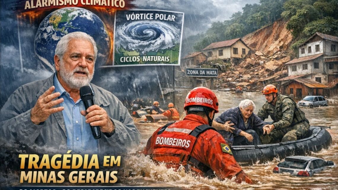 Chuva em excesso em Minas Gerais, e a relação com o alarmismo climático. Participação do Dr. Molion