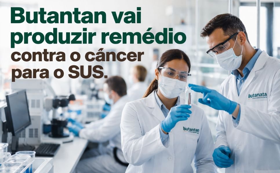 Imagem do Artigo Butantan vai produzir remédio contra o câncer para o SUS: entenda o impacto dessa parceria históricaButantan vai produzir remédio contra o câncer para o SUS: entenda o impacto dessa parceria histórica