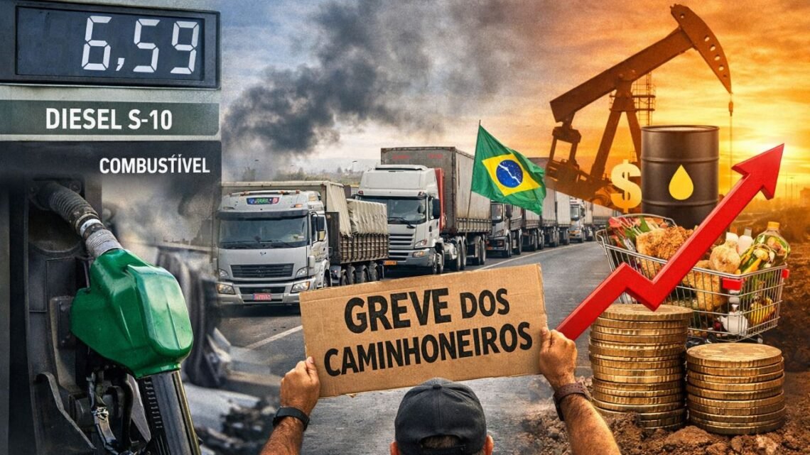Greve dos caminhoneiros em risco: alta do diesel pressiona economia brasileira