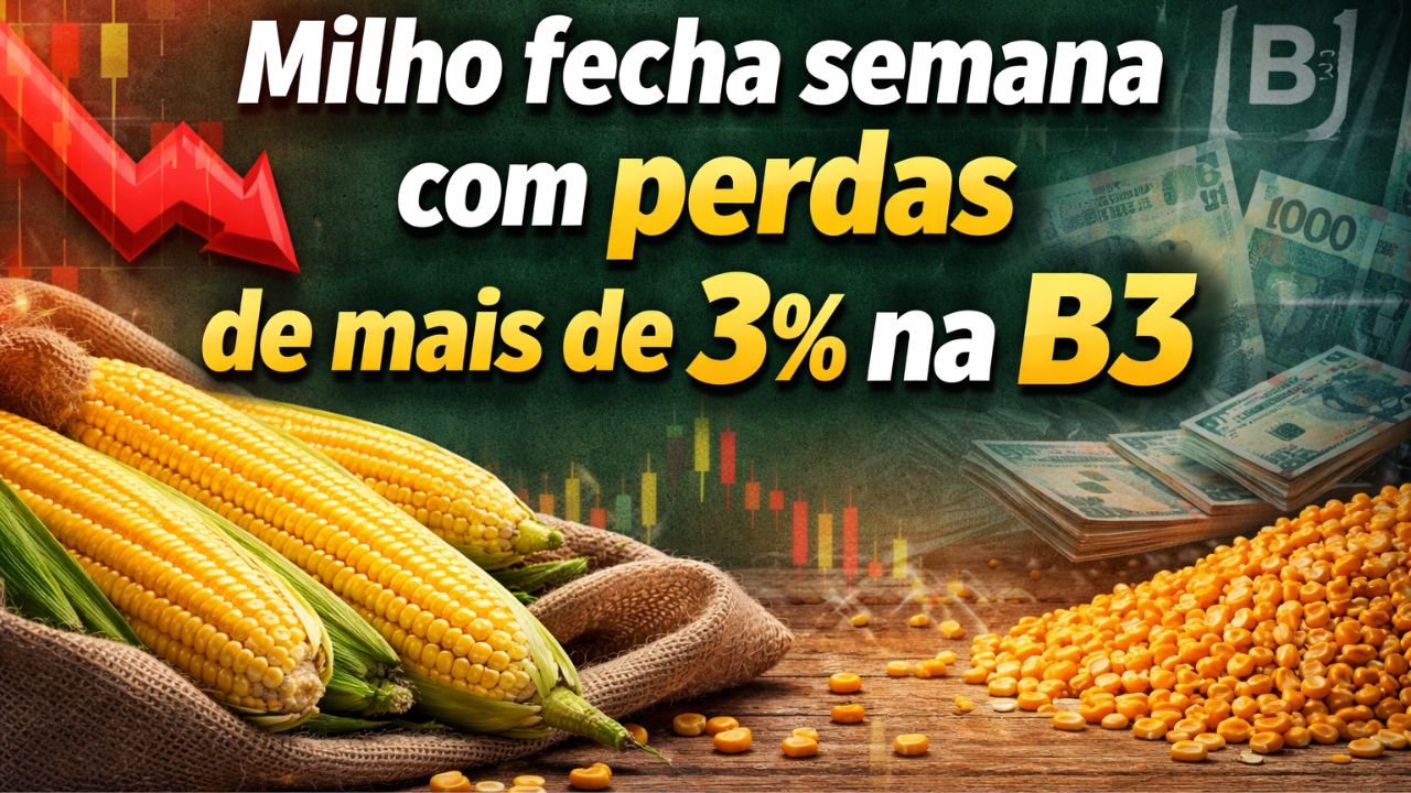 Milho fecha semana com perdas semanais acumuladas de mais de 3% na B3; pressão maior veio do dólar