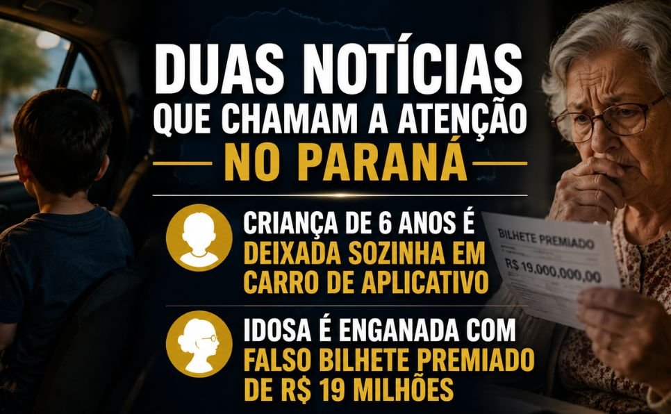 Imagem do artigo: Duas notícias no Paraná que deveriam nos fazer refletir quem está cuidando de nossas crianças e idosos