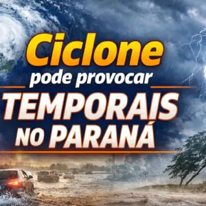 Imagem do artigo Ciclone deve provocar temporais no Sul e queda brusca de temperatura no Paraná