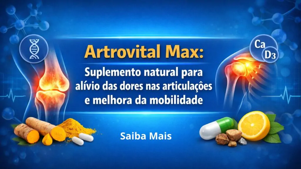 Imagem do artigo Artrovital Max suplemento natural que auxilia no alívio de dores nas articulações e melhora da mobilidade