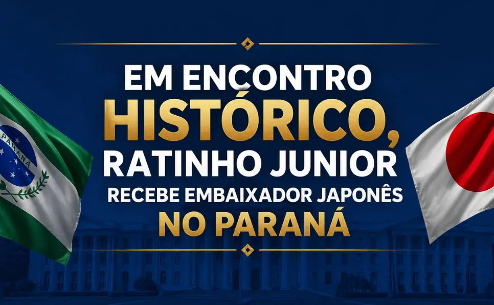 Imagem do artigo Embaixador do Japão em visita ao Paraná e se reúne com Ratinho Junior