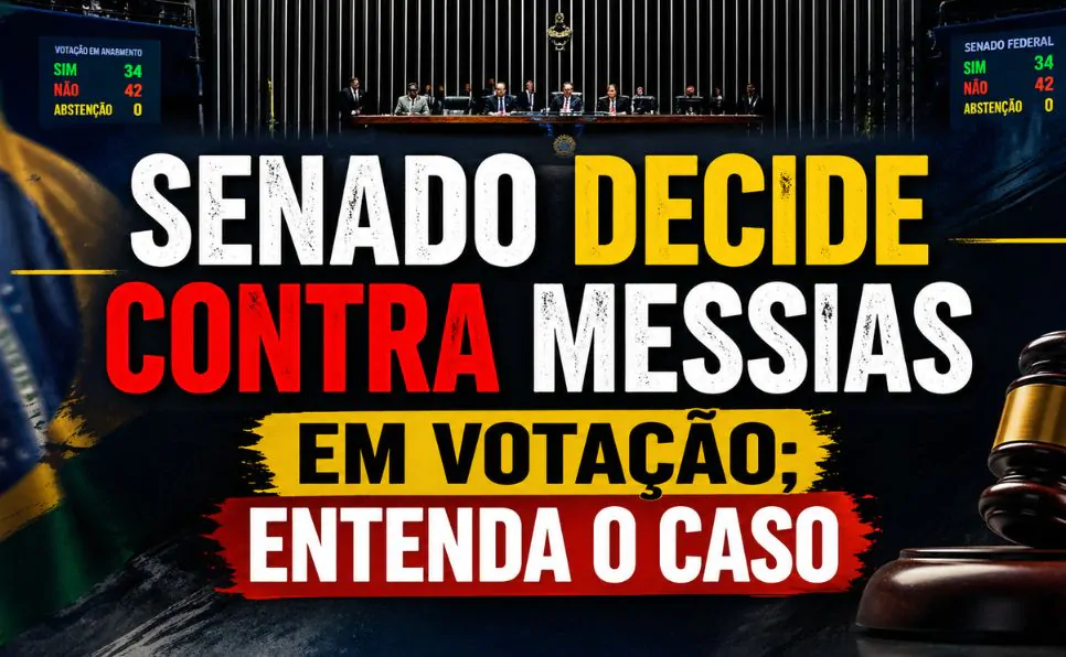 Imagem do artigo Messias Fora do STF! Decisão do Senado Provoca Reação Imediata do Povo
