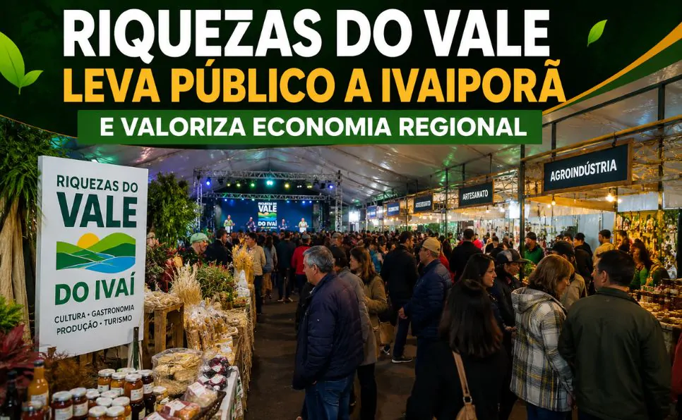 Imagem do artigo vRiquezas do Vale do Ivaí reúne público em Ivaiporã e impulsiona desenvolvimento regional